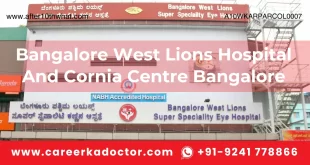 Bangalore West Lions Hospital And Cornia Centre Bangalore