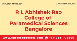 R L Abhishek Rao College of Paramedical Sciences Bangalore