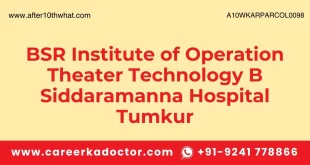 BSR Institute of Operation Theater Technology B Siddaramanna Hospital Tumkur