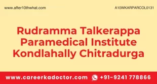 Rudramma Talkerappa Paramedical Institute Kondlahally Chitradurga