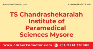 TS Chandrashekaraiah Institute of Paramedical Sciences Mysore