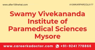 Swamy Vivekananda Institute of Paramedical Sciences Mysore