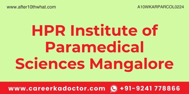 HPR Institute of Paramedical Sciences Mangalore