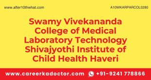 Swamy Vivekananda College of Medical Laboratory Technology Shivajyothi Institute of Child Health Haveri